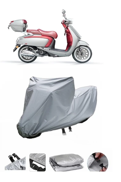 Arora Mojito 125  Gri Motosiklet Brandası ARKA ÇANTA UYUMLU DEĞİLDİR ürün görseli 1