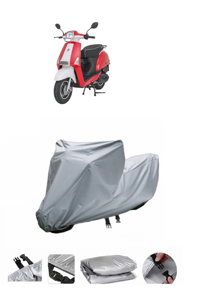 Mondial 50 BeeStreet  Gri Motosiklet Brandası ARKA ÇANTA UYUMLU DEĞİLDİR ürün görseli 1