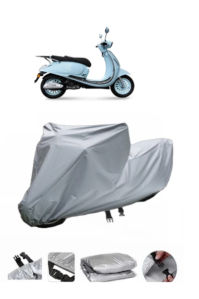 Yuki Margherita 50  Gri Motosiklet Brandası ARKA ÇANTA UYUMLU DEĞİLDİR ürün görseli 1