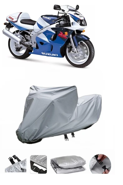 Suzuki GSX-R 600 Srad  Gri Motosiklet Brandası ARKA ÇANTA UYUMLU DEĞİLDİR ürün görseli 1