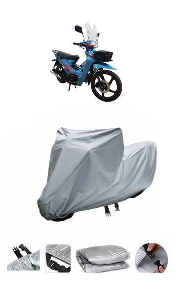 Apachi Myra  Gri Motosiklet Brandası ARKA ÇANTA UYUMLU DEĞİLDİR ürün görseli 1