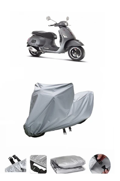 Vespa GTS 300  Super Sport  Gri Motosiklet Brandası ARKA ÇANTA UYUMLU DEĞİLDİR ürün görseli 1