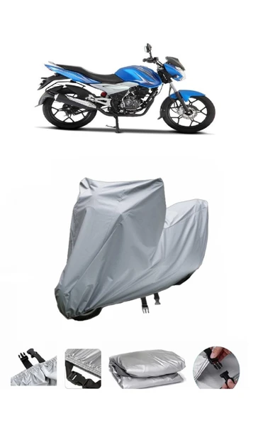 Bajaj Discover 125 ST  Gri Motosiklet Brandası ARKA ÇANTA UYUMLU DEĞİLDİR ürün görseli 1
