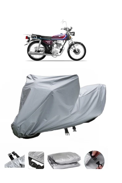 Yuki YK 100-B  Gri Motosiklet Brandası ARKA ÇANTA UYUMLU DEĞİLDİR ürün görseli 1