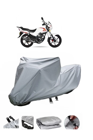Yuki YK 150-G Üstad  Gri Motosiklet Brandası ARKA ÇANTA UYUMLU DEĞİLDİR ürün görseli 1