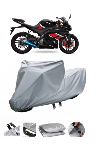 Yuki YK250  Gri Motosiklet Brandası ARKA ÇANTA UYUMLU DEĞİLDİR ürün görseli 1