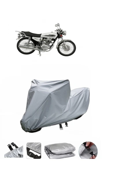 Mondial 175 Masti X  Gri Motosiklet Brandası ARKA ÇANTA UYUMLU DEĞİLDİR ürün görseli 1
