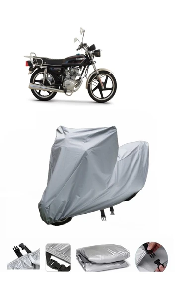 Kuba Çita 125  Gri Motosiklet Brandası ARKA ÇANTA UYUMLU DEĞİLDİR ürün görseli 1