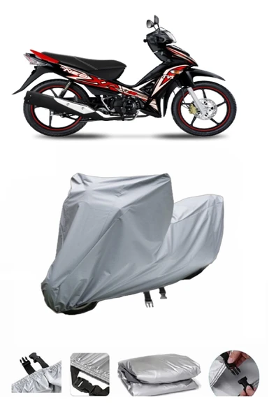 TVS Neo X3i  Gri Motosiklet Brandası ARKA ÇANTA UYUMLU DEĞİLDİR ürün görseli 1