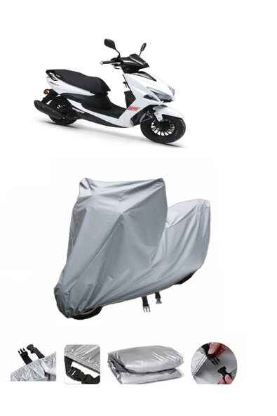 Kuba Brilliant 125  Gri Motosiklet Brandası ARKA ÇANTA UYUMLU DEĞİLDİR ürün görseli 1
