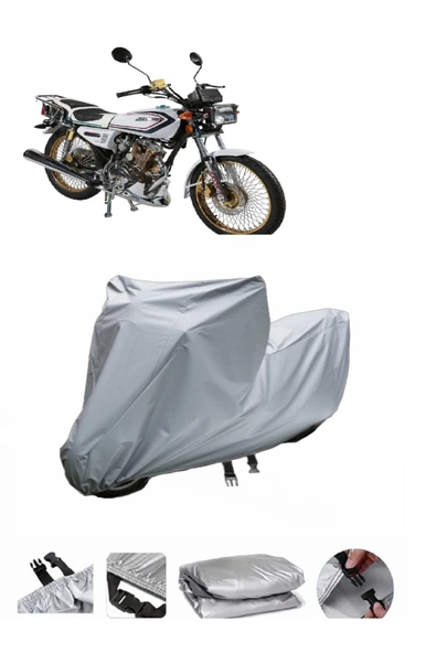 Arora AR 100-8 Klasik Tel  Gri Motosiklet Brandası ARKA ÇANTA UYUMLU DEĞİLDİR ürün görseli 1