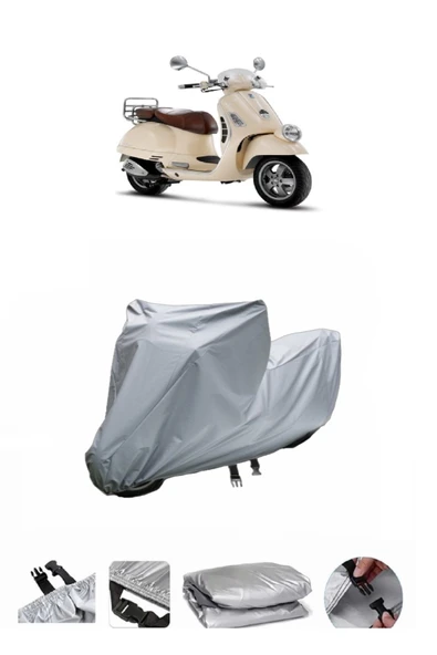 Vespa GTV 250 ie  Gri Motosiklet Brandası ARKA ÇANTA UYUMLU DEĞİLDİR ürün görseli 1