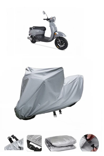 Arora Dazzle 50  Gri Motosiklet Brandası ARKA ÇANTA UYUMLU DEĞİLDİR ürün görseli 1