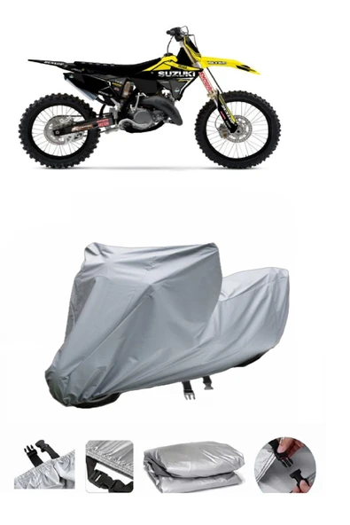 Suzuki RM 250  Gri Motosiklet Brandası ARKA ÇANTA UYUMLU DEĞİLDİR ürün görseli 1