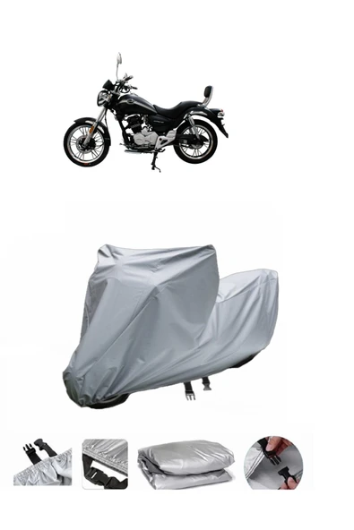 Mondial 150 Sentor  Gri Motosiklet Brandası ARKA ÇANTA UYUMLU DEĞİLDİR ürün görseli 1