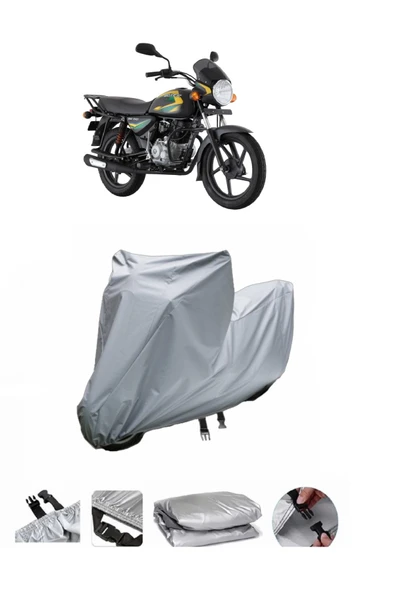 Bajaj Boxer  Gri Motosiklet Brandası ARKA ÇANTA UYUMLU DEĞİLDİR ürün görseli 1