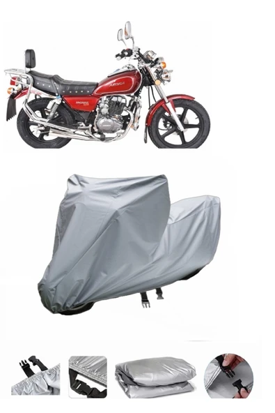 Arora AR 200-16C Jaguar  Gri Motosiklet Brandası ARKA ÇANTA UYUMLU DEĞİLDİR ürün görseli 1