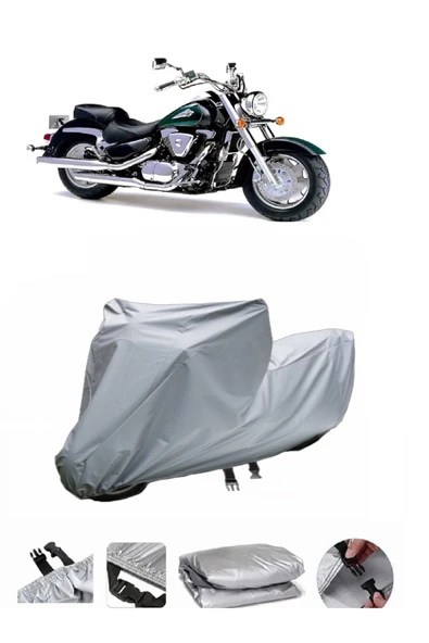Suzuki VL 1500 Intruder  Gri Motosiklet Brandası ARKA ÇANTA UYUMLU DEĞİLDİR ürün görseli 1
