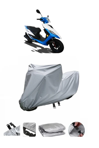 Apachi Alfa 50  Gri Motosiklet Brandası ARKA ÇANTA UYUMLU DEĞİLDİR ürün görseli 1