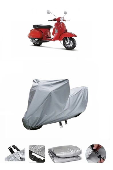 Vespa PX 150  Gri Motosiklet Brandası ARKA ÇANTA UYUMLU DEĞİLDİR ürün görseli 1