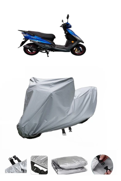 Arora AR 50-6 Capirossi  Gri Motosiklet Brandası ARKA ÇANTA UYUMLU DEĞİLDİR ürün görseli 1