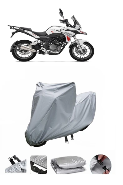 Benelli TRK 251  Gri Motosiklet Brandası ARKA ÇANTA UYUMLU DEĞİLDİR ürün görseli 1