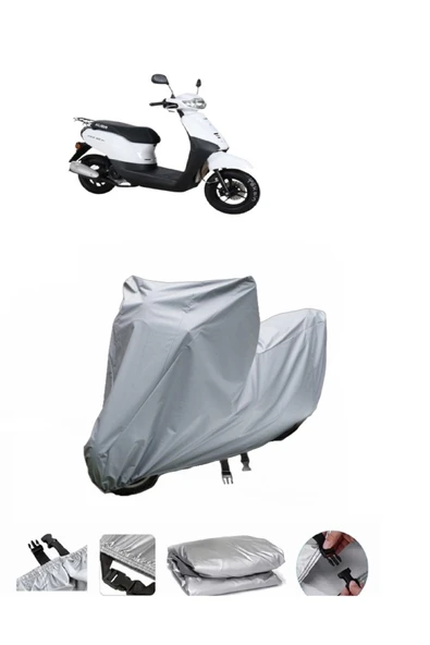 Kuba City Go  Gri Motosiklet Brandası ARKA ÇANTA UYUMLU DEĞİLDİR ürün görseli 1