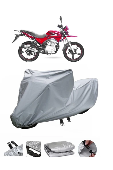 Yuki YK 150-9 Goldfox  Gri Motosiklet Brandası ARKA ÇANTA UYUMLU DEĞİLDİR ürün görseli 1