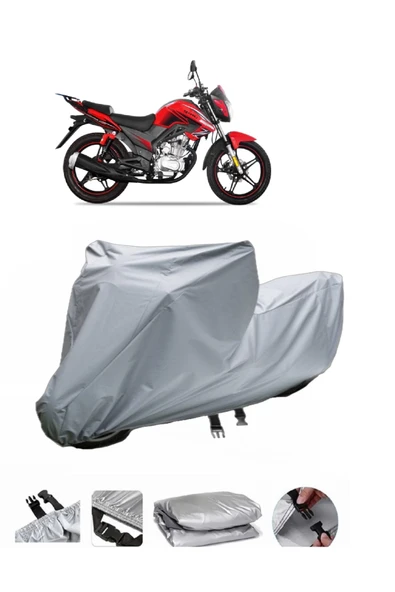 Yuki YX 200  Gri Motosiklet Brandası ARKA ÇANTA UYUMLU DEĞİLDİR ürün görseli 1