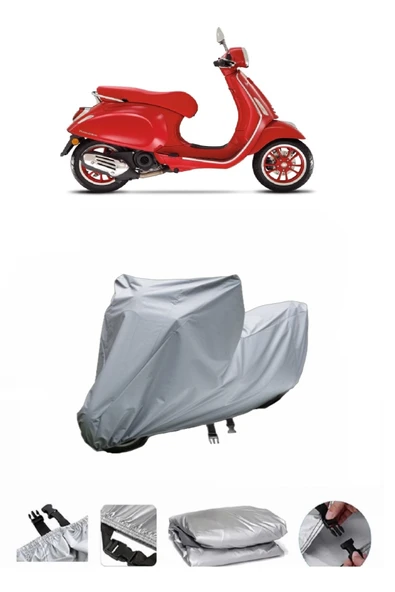 Vespa Primavera 50 RED  Gri Motosiklet Brandası ARKA ÇANTA UYUMLU DEĞİLDİR ürün görseli 1
