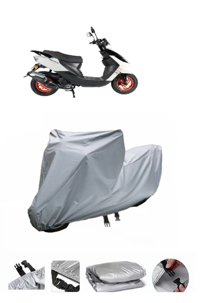 Arora AR 50-11 Ares  Gri Motosiklet Brandası ARKA ÇANTA UYUMLU DEĞİLDİR ürün görseli 1