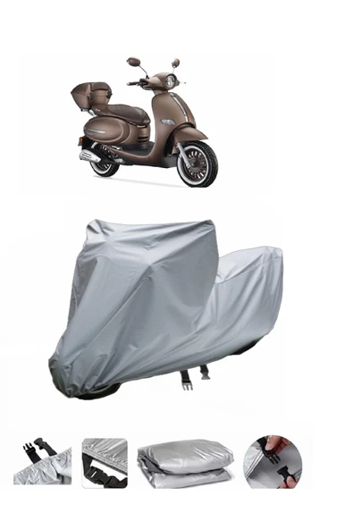 Arora Cappucino 125  Gri Motosiklet Brandası ARKA ÇANTA UYUMLU DEĞİLDİR ürün görseli 1