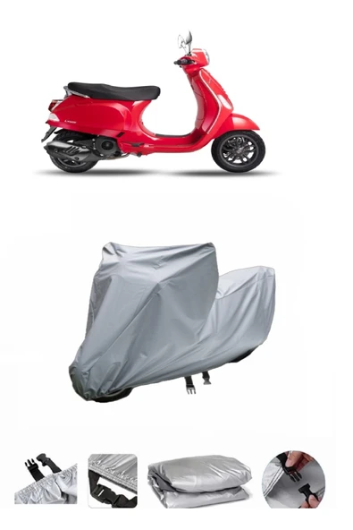 Vespa LX 125  Gri Motosiklet Brandası ARKA ÇANTA UYUMLU DEĞİLDİR ürün görseli 1