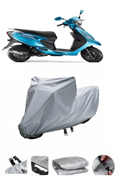 TVS Scooty Zest 110  Gri Motosiklet Brandası ARKA ÇANTA UYUMLU DEĞİLDİR ürün görseli 1
