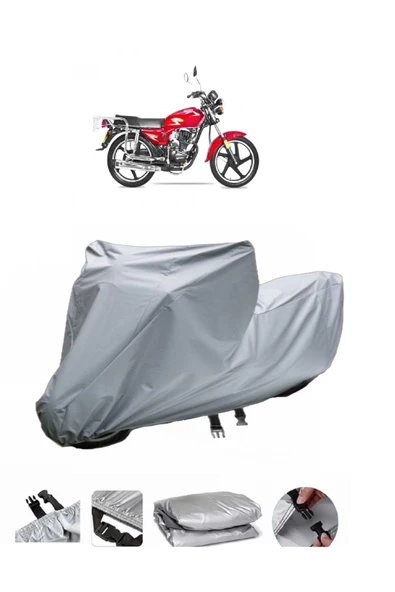 Yuki YK 100-2A Apollo  Gri Motosiklet Brandası ARKA ÇANTA UYUMLU DEĞİLDİR ürün görseli 1
