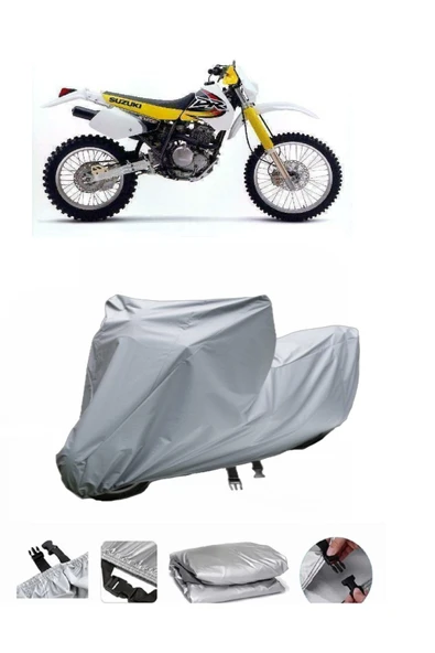 Suzuki DR350  Gri Motosiklet Brandası ARKA ÇANTA UYUMLU DEĞİLDİR ürün görseli 1