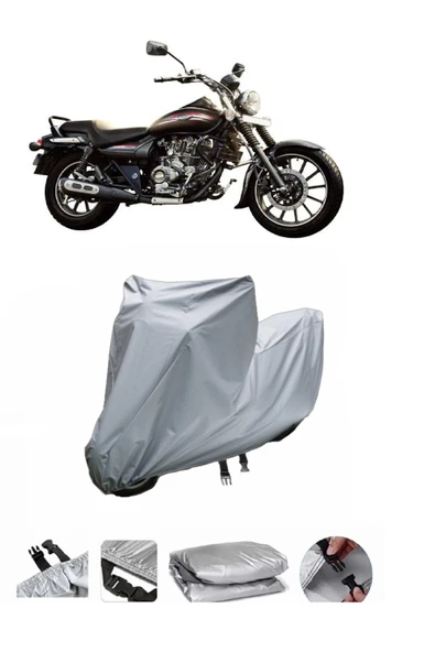 Bajaj Avenger Street 150  Gri Motosiklet Brandası ARKA ÇANTA UYUMLU DEĞİLDİR ürün görseli 1