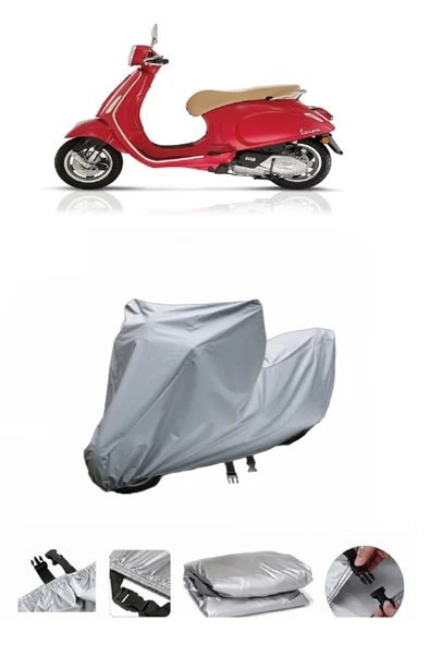 Vespa Primavera 150  Gri Motosiklet Brandası ARKA ÇANTA UYUMLU DEĞİLDİR ürün görseli 1