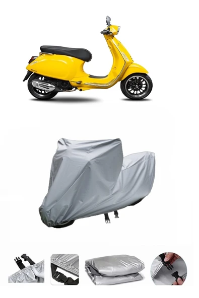 Vespa Sprint 150  Gri Motosiklet Brandası ARKA ÇANTA UYUMLU DEĞİLDİR ürün görseli 1