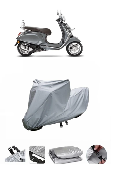 Vespa Primavera 50 Touring  Gri Motosiklet Brandası ARKA ÇANTA UYUMLU DEĞİLDİR ürün görseli 1