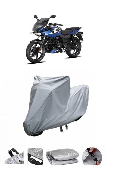 Bajaj Pulsar 220  Gri Motosiklet Brandası ARKA ÇANTA UYUMLU DEĞİLDİR ürün görseli 1
