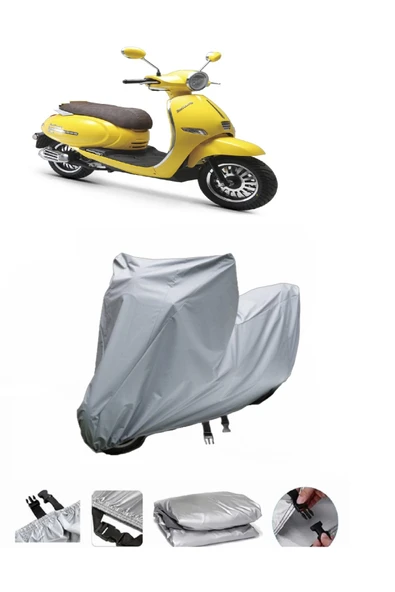 Kuba Brilliant 125 Pro  Gri Motosiklet Brandası ARKA ÇANTA UYUMLU DEĞİLDİR ürün görseli 1