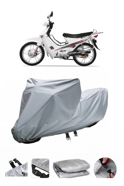 Yuki Attact 100  Gri Motosiklet Brandası ARKA ÇANTA UYUMLU DEĞİLDİR ürün görseli 1