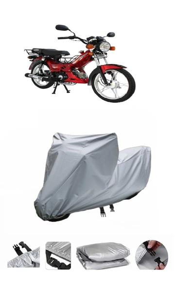 Mondial 100 Hyena  Gri Motosiklet Brandası ARKA ÇANTA UYUMLU DEĞİLDİR ürün görseli 1