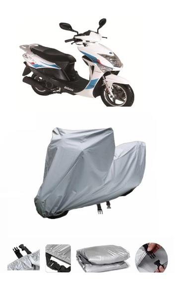Bisan NYSA 150  Gri Motosiklet Brandası ARKA ÇANTA UYUMLU DEĞİLDİR ürün görseli 1
