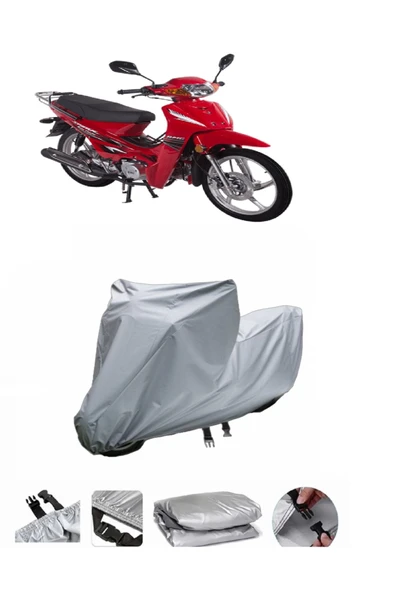 Ramzey RMZ Cup 100  Gri Motosiklet Brandası ARKA ÇANTA UYUMLU DEĞİLDİR ürün görseli 1