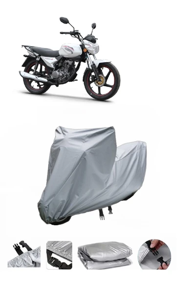 Kuba Razore 150  Gri Motosiklet Brandası ARKA ÇANTA UYUMLU DEĞİLDİR ürün görseli 1