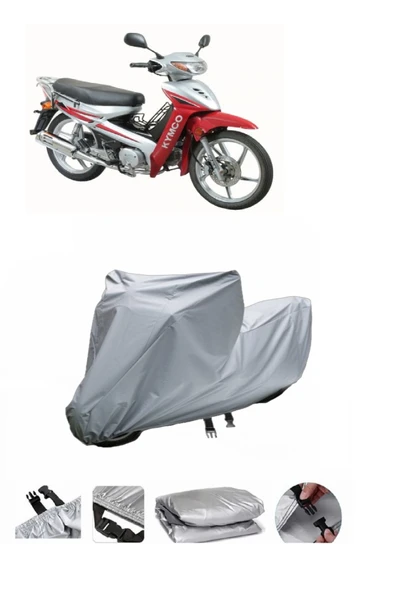 Kymco Aktiv 110  Gri Motosiklet Brandası ARKA ÇANTA UYUMLU DEĞİLDİR ürün görseli 1