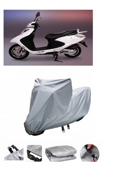 Falcon Dolphin 100 EFI  Gri Motosiklet Brandası ARKA ÇANTA UYUMLU DEĞİLDİR ürün görseli 1