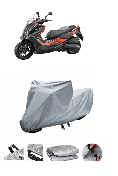 Kymco DTX 250  Gri Motosiklet Brandası ARKA ÇANTA UYUMLU DEĞİLDİR ürün görseli 1